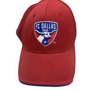 FC‎ Dallas Licensed New Adidas Fitted L/XL Hat Cap Red MLS Mesh Back